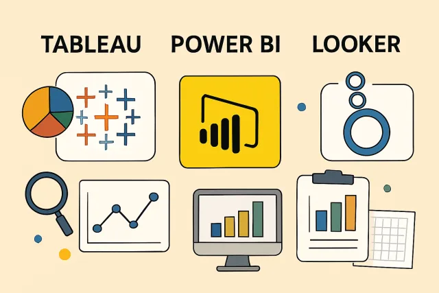 Comparison of Tableau, Power BI, and Looker for business intelligence tools
