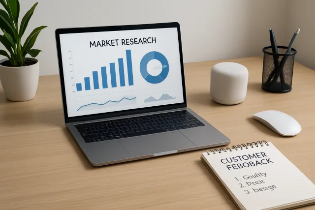 Validating a business idea with market research and customer feedback
