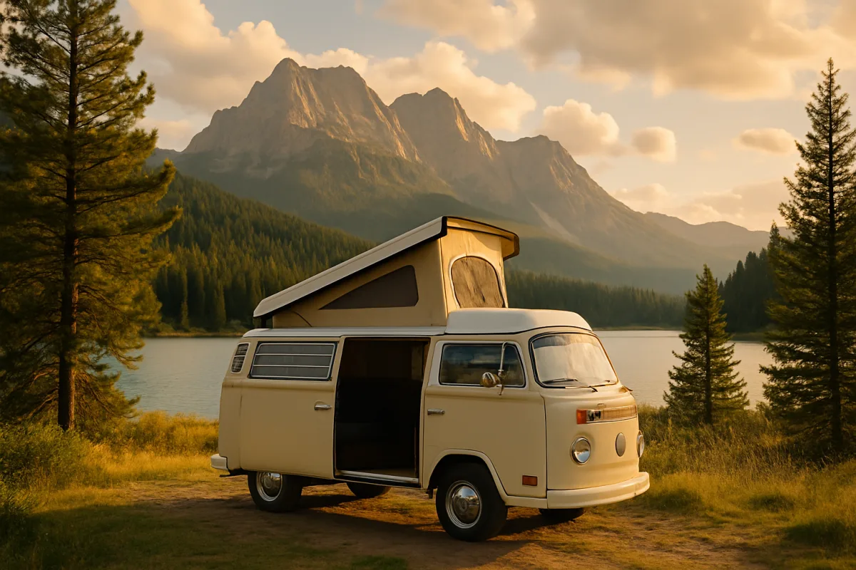 Van Life Vehicles in nature