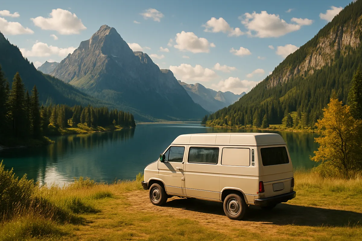 Van Life lifestyle in a beautiful landscape