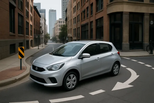Vehicles with best turning radius in urban settings
