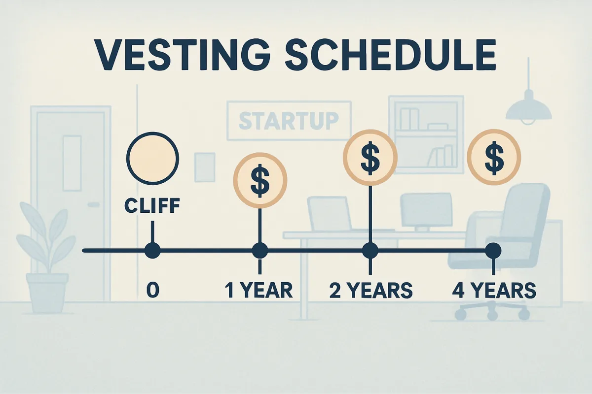 Vesting schedule for startup equity
