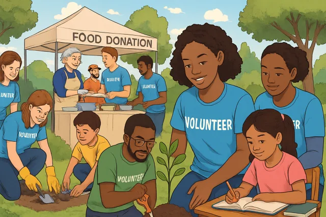 Volunteering activities in the community
