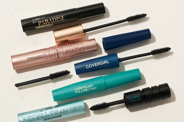 Waterproof mascara options displayed for review