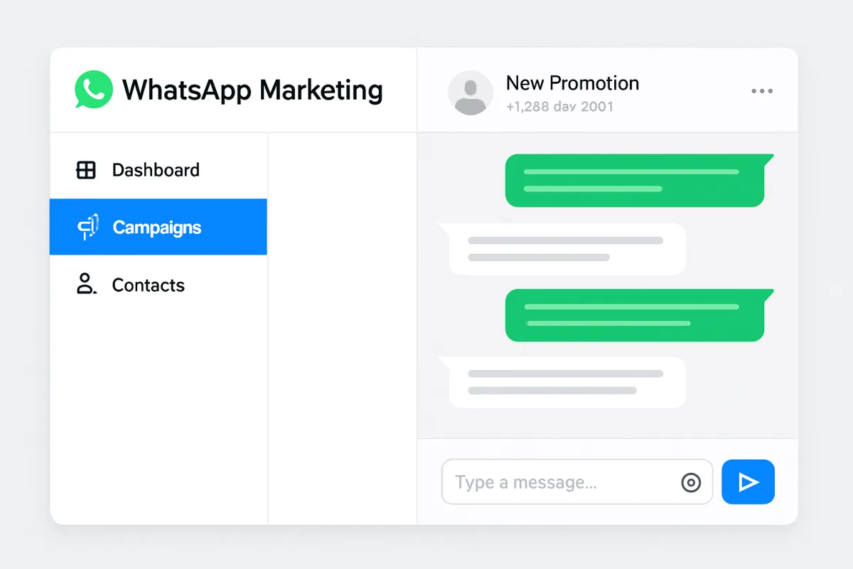 WhatsApp Marketing Software interface overview