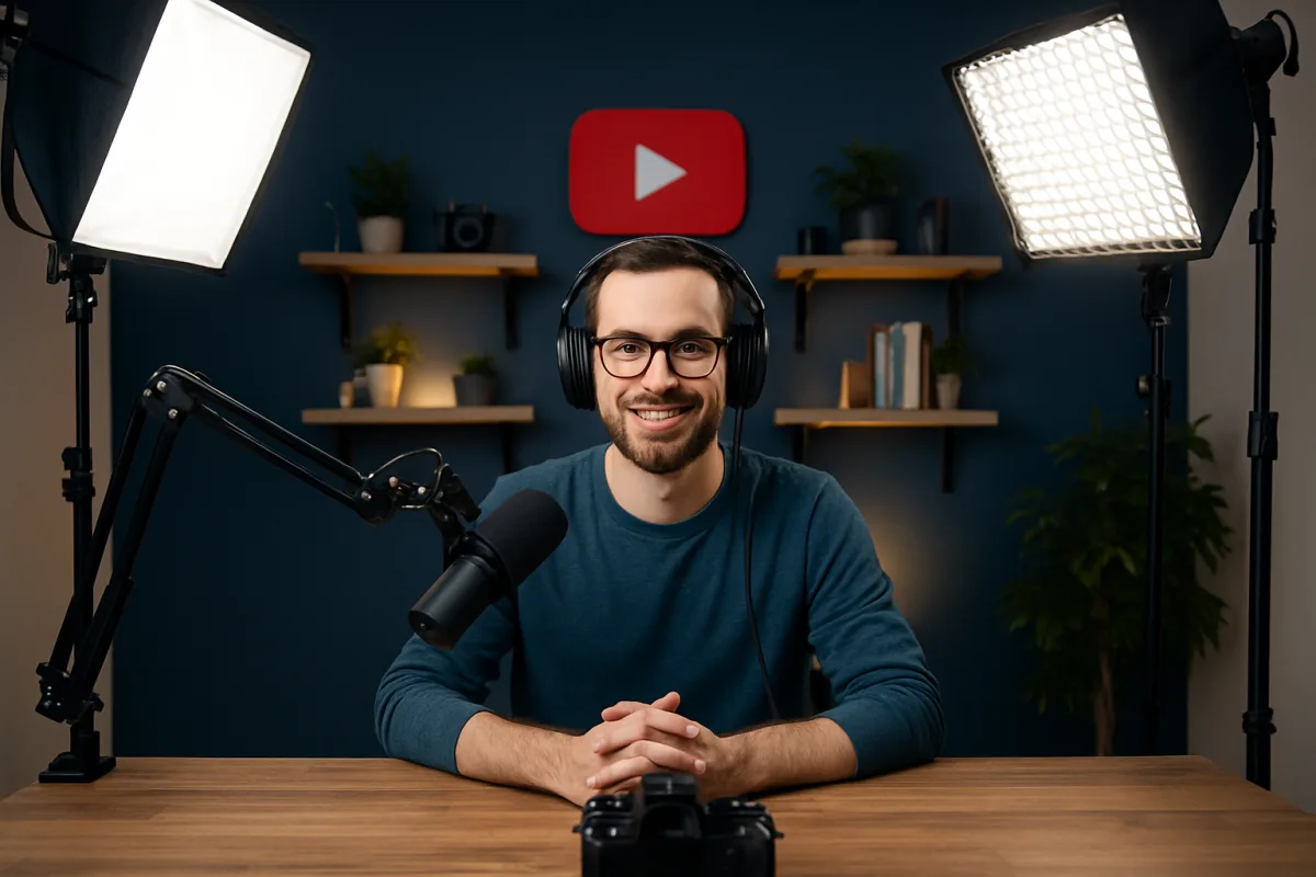 YouTube Studio Lighting setup